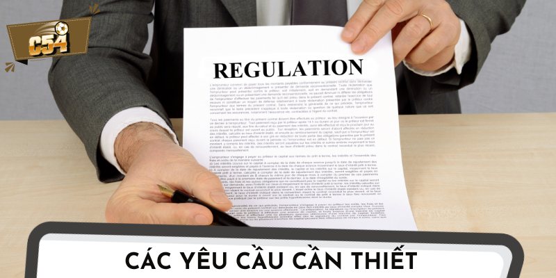 Yêu cầu để đăng ký thành công